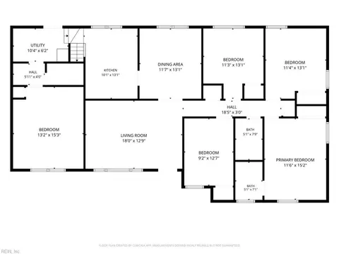 Floorplan - 15 Hodges Dr, Hampton, VA 23666 photo 1 of 1