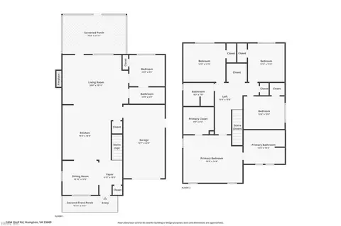 Floorplan - 3904 Shell Rd, Hampton, VA 23669 photo 3 of 3