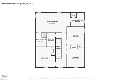 Floorplan - 3145 Codorus St, Chesapeake, VA 23323 photo 2 of 2