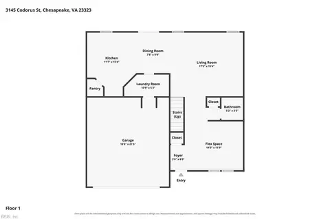 Floorplan - 3145 Codorus St, Chesapeake, VA 23323 photo 1 of 2