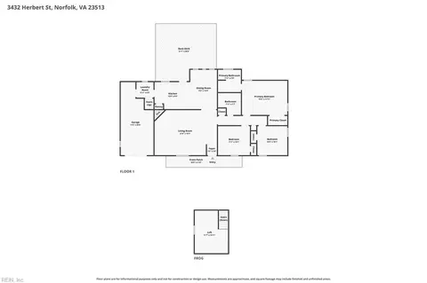 Floorplan - 3432 Herbert St, Norfolk, VA 23513 photo 1 of 1