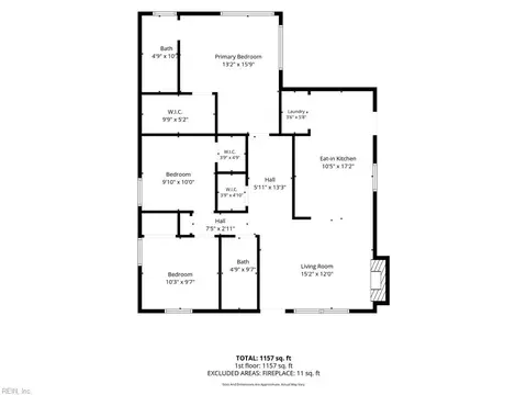 Floorplan - 2002 Whitman Pl, Hampton, VA 23663 photo 1 of 1