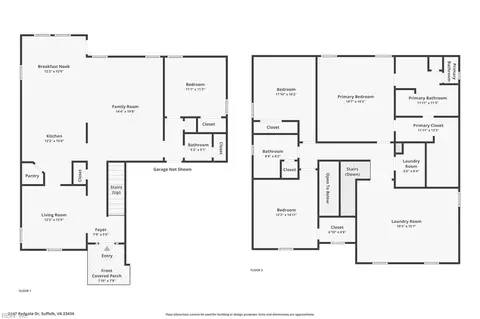 Floorplan - 2147 Redgate Dr, Suffolk, VA 23434 photo 1 of 1