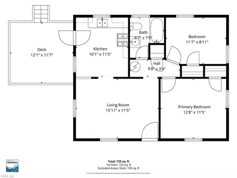 Floorplan - 2425 Grandy Ave, Norfolk, VA 23509 photo 1 of 2