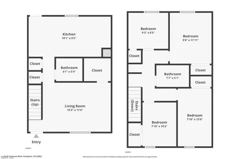 Floorplan - 2319 Andrews Boulevard Blvd, Hampton, VA 23663 photo 1 of 1