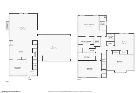 Floorplan - 4873 Beamon Rd, Norfolk, VA 23513 photo 1 of 1