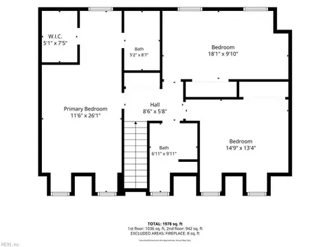 Floorplan - 25 Capps Qtrs Qtr Quarter #1, Hampton, VA 23669 photo 2 of 2