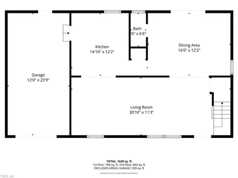 Floorplan - 3211 Custer Ct, Hampton, VA 23666 photo 4 of 6