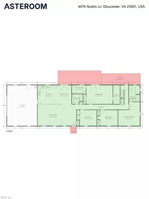 Floorplan - 4476 Noahs Ln, Gloucester, VA 23061 photo 2 of 3