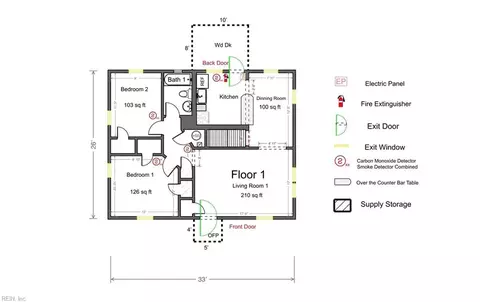 Floorplan - 125 S Fourth St, Hampton, VA 23664 photo 1 of 3
