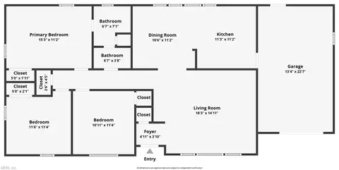 Floorplan - 208 Jordan Dr, Smithfield, VA 23430 photo 1 of 1