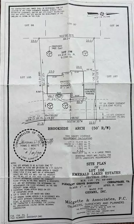 Floorplan - 812 Brookside Arch Arch, Chesapeake, VA 23322 photo 3 of 3