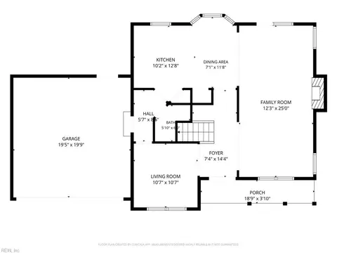 Floorplan - 416 Cardiff St, Hampton, VA 23666 photo 1 of 3