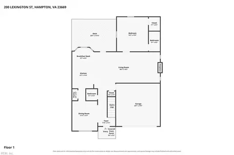 Floorplan - 200 Lexington St, Hampton, VA 23669 photo 1 of 2