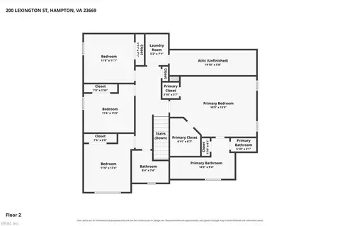 Floorplan - 200 Lexington St, Hampton, VA 23669 photo 2 of 2