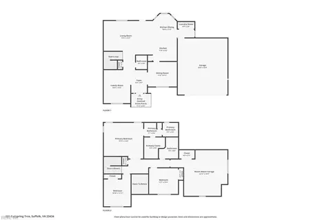 Floorplan - 201 Cutspring Trce, Suffolk, VA 23434 photo 3 of 3