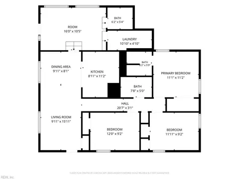 Floorplan - 110 Bayhaven Dr, Hampton, VA 23666 photo 1 of 1