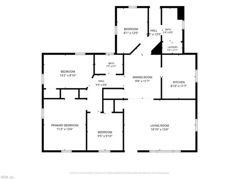 Floorplan - 32 Claremont Ave, Hampton, VA 23661 photo 1 of 1