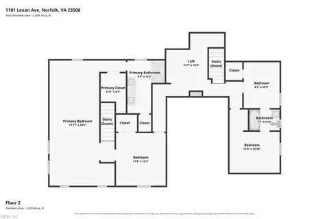 Floorplan - 1101 Lexan Ave, Norfolk, VA 23508 photo 2 of 2