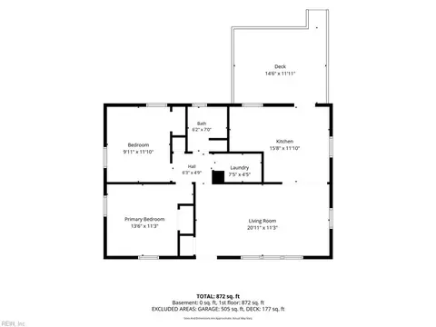 Floorplan - 23 Laurel Dr, Hampton, VA 23669 photo 2 of 3