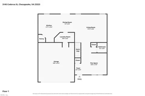 Floorplan - 3145 Codorus St, Chesapeake, VA 23323 photo 1 of 2