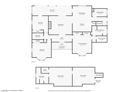 Floorplan - 8139 Manor Dr, Gloucester, VA 23061 photo 3 of 3