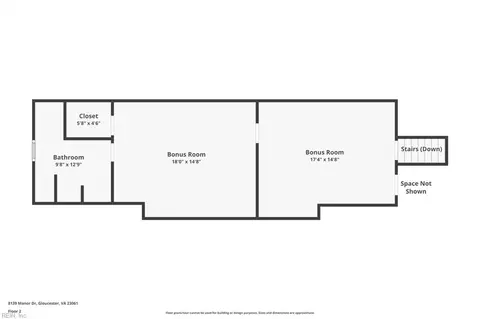 Floorplan - 8139 Manor Dr, Gloucester, VA 23061 photo 2 of 3