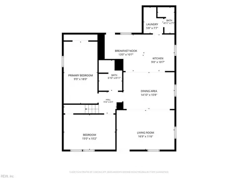 Floorplan - 468 Algonquin Rd, Hampton, VA 23661 photo 1 of 2