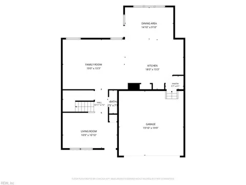 Floorplan - 186 Avon Rd, Hampton, VA 23666 photo 1 of 3