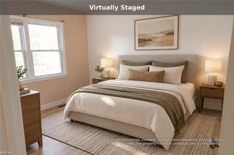 Bedroom - 118 Harris Creek Rd, Hampton, VA 23669 photo 3 of 5