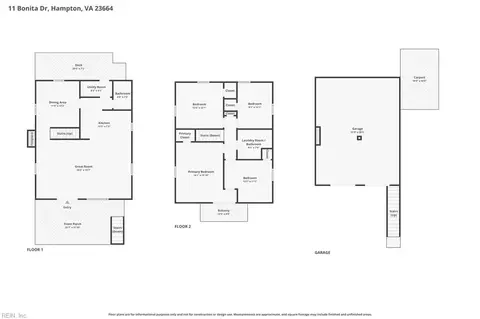 Floorplan - 11 Bonita Dr, Hampton, VA 23664 photo 1 of 1