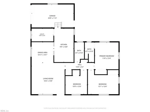 Floorplan - 4600 Larkin St, Norfolk, VA 23513 photo 1 of 1