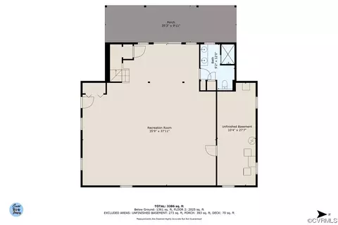 Floorplan - 333 Peake Rd, Weems, VA 22576 photo 1 of 3