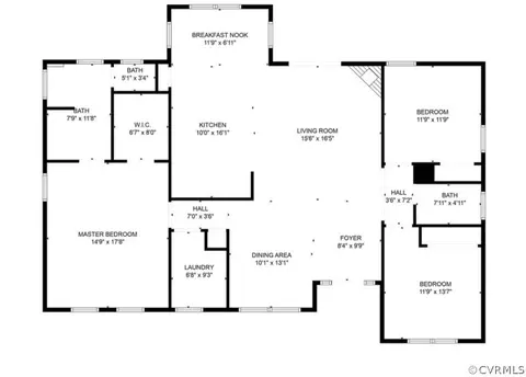 Floorplan - 962 Buckner Rd, Bumpass, VA 23024 photo 1 of 1
