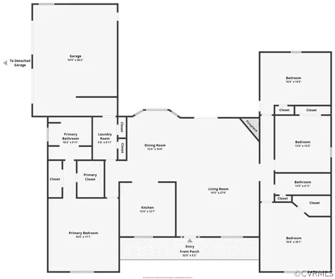 Floorplan - 3319 Diggstown Rd, Bumpass, VA 23024 photo 1 of 1
