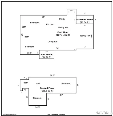Floorplan - 8459 Stumpy Rd, Hanover, VA 23069 photo 1 of 1