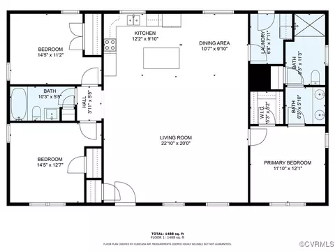 Floorplan - 9880 Knobs Hill Ln, Amelia Court House, VA 23002 photo 1 of 1