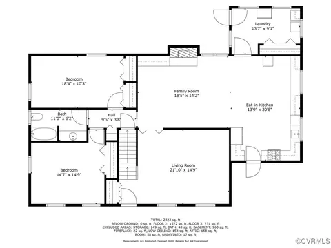 Floorplan - 3365 Foundry Creek Rd, Alberta, VA 23821 photo 2 of 3