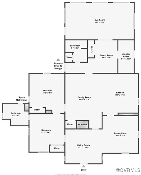 Floorplan - 20117 Cox Rd, Sutherland, VA 23885 photo 1 of 2