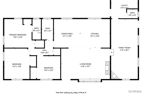 Floorplan - 3407 Blithewood Dr, Richmond, VA 23225 photo 1 of 1