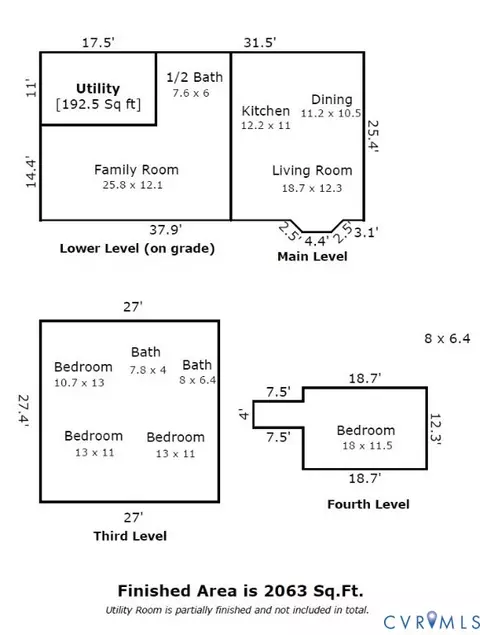Floorplan - 7402 Three Chopt Rd, Richmond, VA 23226 photo 1 of 1