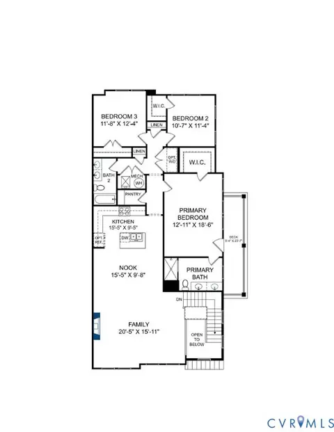 Floorplan - 4114 Ebbies Xing, Midlothian, VA 23112 photo 1 of 1