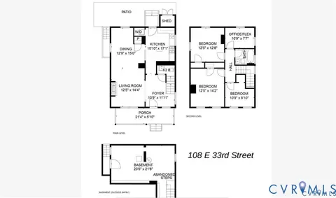 Floorplan - 108 E 33rd St, Richmond, VA 23224 photo 1 of 1