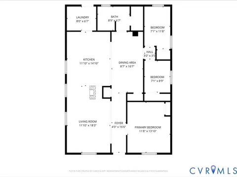 Floorplan - 2009 X St, Richmond, VA 23223 photo 1 of 1