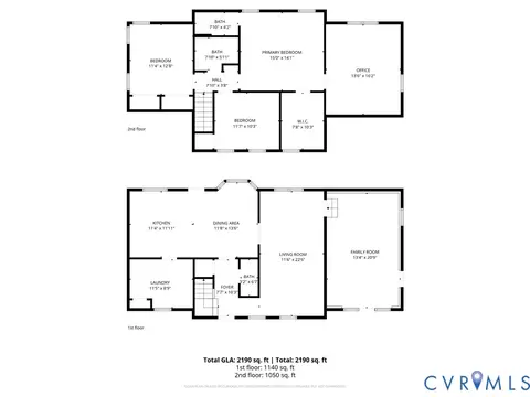 Floorplan - 7205 Pineleaf Dr, North Chesterfield, VA 23234 photo 1 of 3