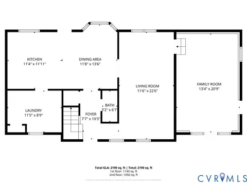 Floorplan - 7205 Pineleaf Dr, North Chesterfield, VA 23234 photo 2 of 3