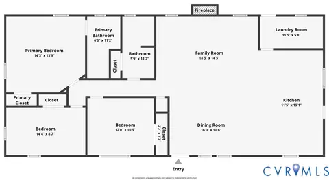 Floorplan - 8926 Dabney Dr, Sutherland, VA 23885 photo 1 of 1