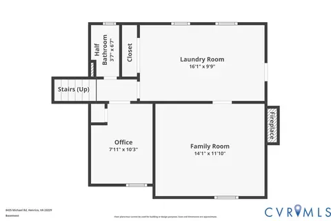 Floorplan - 8425 Michael Rd, Henrico, VA 23229 photo 3 of 4