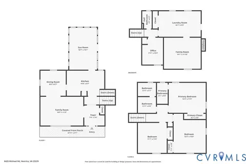 Floorplan - 8425 Michael Rd, Henrico, VA 23229 photo 4 of 4