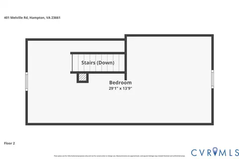Floorplan - 401 Melville Rd, Hampton, VA 23661 photo 2 of 2